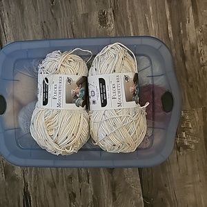 Loops & Threads Flecks Mouchetures 2 skeins same lot NWT